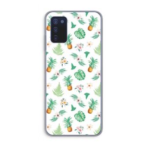 Ananas bladeren: Samsung Galaxy A03s Transparant Hoesje