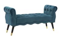BANKJE PARIJS TEAL/GOUD CM 120X40X60