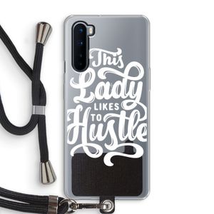 Hustle Lady: OnePlus Nord Transparant Hoesje met koord