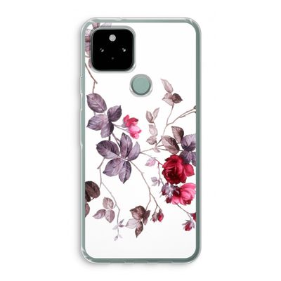 Mooie bloemen: Google Pixel 5 Transparant Hoesje