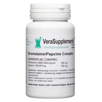 VeraSupplements Bromelaïne/Papaïne Complex Tabletten - thumbnail