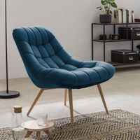 Artistiq Fauteuil 'Jurre' Velvet, kleur Blauw
