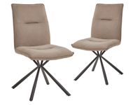 Set van 2 stoelen TIMMO bruin - thumbnail