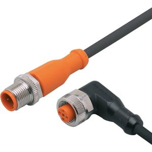 ifm Electronic EVC024 Verbindingskabel Aantal polen (sensoren): 4, 5 Stekker, recht, Bus, haaks 5 m 1 stuk(s)