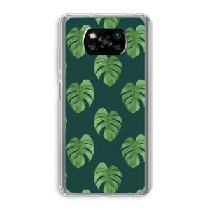 Monstera leaves: Xiaomi Poco X3 NFC Transparant Hoesje