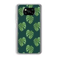 Monstera leaves: Xiaomi Poco X3 NFC Transparant Hoesje