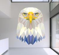 Vogel muursticker 3D prisma zee arend