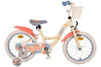 Disney Stitch Kinderfiets Meisjes 16 inch Crème Koraal Blauw - thumbnail