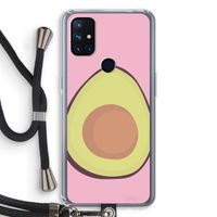Avocado: OnePlus Nord N10 5G Transparant Hoesje met koord