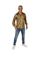 Hologram goud disco hemd