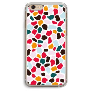 Colored Giraffe: iPhone 6 Plus / 6S Plus Transparant Hoesje