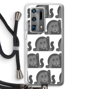 Cats: Huawei P40 Pro Plus Transparant Hoesje met koord