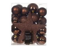Kerstbal kunststof d8 cm esprss 33st kerst - Decoris