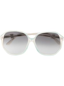 Saint Laurent Pre-Owned lunettes de soleil à monture oversize (années 1970) - Tons neutres