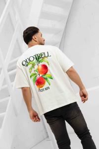Quotrell Peaches T-Shirt Heren Wit/Groen - Maat S - Kleur: Wit | Soccerfanshop
