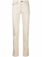 Philipp Plein jean slim à plaque logo - Tons neutres