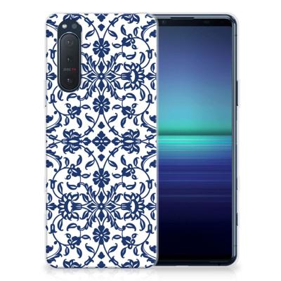 Sony Xperia 5II | TPU Case | Flower Blue