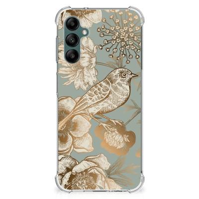 Case voor Samsung Galaxy A14 5G/4G Vintage Bird Flowers