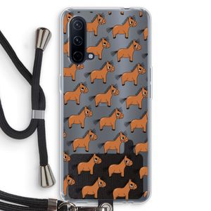 Pony: OnePlus Nord CE 5G Transparant Hoesje met koord