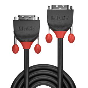 LINDY 36253 DVI-kabel DVI Aansluitkabel DVI-D 24+1-polige stekker, DVI-D 24+1-polige stekker 3.00 m Zwart