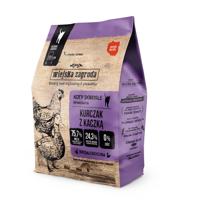 WIEJSKA ZAGRODA Chicken with duck - droog kattenvoer - 400g