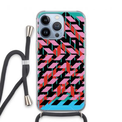 Skew Blush 2: iPhone 13 Pro Transparant Hoesje met koord