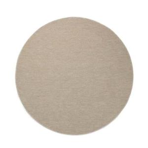 Tapeso Rond vloerkleed Lush - crème - 120 cm rond