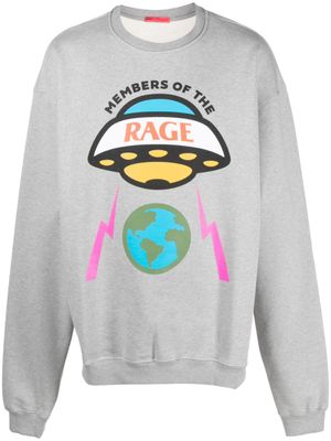 MEMBERS OF THE RAGE sweat en coton à imprimé graphique - Gris