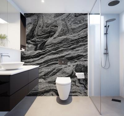 Natuurlijke grijze structuur Fotowand badkamer