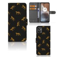 Telefoonhoesje | Met pasjeshouder | voor Motorola Moto G32 Leopards
