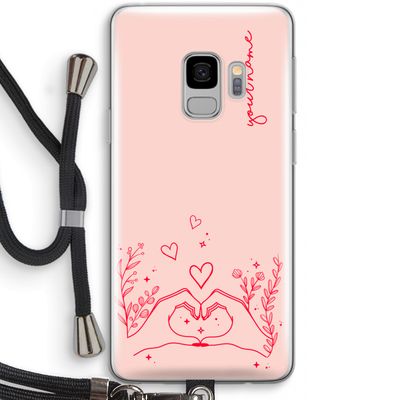 Love is in the air: Samsung Galaxy S9 Transparant Hoesje met koord