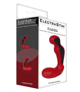 ElectraStim Silicone Fusion Habanero Electro Prostate Massager Fantasiedildo Anale seks Zwart, Rood 131 mm 4,1 cm