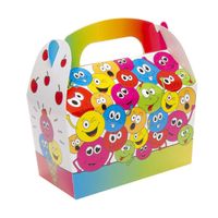 Decopatent® Uitdeelcadeaus 12 STUKS Smiley Traktatie - Uitdeel Doosjes