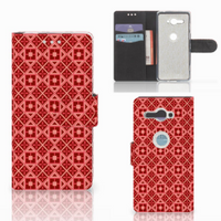 Sony Xperia XZ2 Compact Telefoon Hoesje Batik Rood - thumbnail