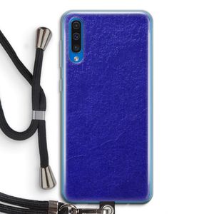 Majorelle Blue: Samsung Galaxy A50 Transparant Hoesje met koord