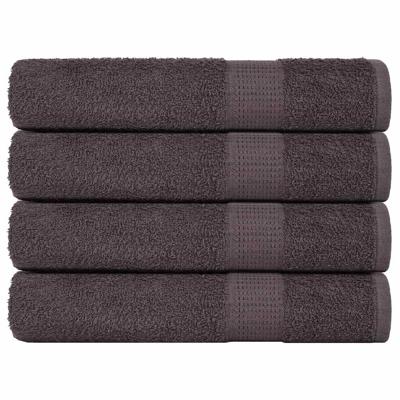 VidaXL Saunahanddoeken 4 st 80x200 cm 360 g/m² 100% katoen antraciet
