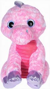 Free and Easy knuffel Dinosaurus junior 25 x 23 cm pluche roze Free and Easy knuffel Dinosaurus junior 25 x 23 cm pluche roze