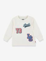 T-shirt met fantasielogo's LEVI'S® lange mouwen ecru
