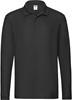 Fruit Of The Loom F541N Premium Long Sleeve Polo - Black - L