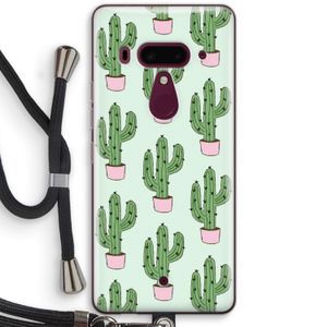 Cactus Lover: HTC U12+ Transparant Hoesje met koord