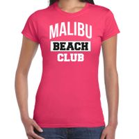 Zomer t-shirt voor dames - Malibu Beach Club - tropisch thema feest kleding - roze Zomer t-shirt voor dames - Malibu Beach Club - tropisch thema feest kleding - roze