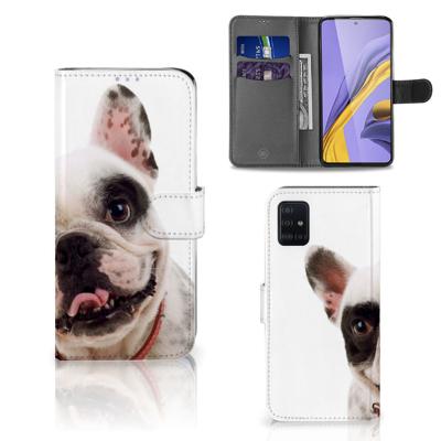 Samsung Galaxy A51 | Telefoonhoesje | Met pasjeshouder | Franse Bulldog