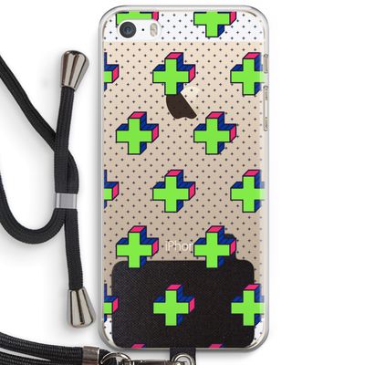 8-bit N°10: iPhone 5 / 5S / SE Transparant Hoesje met koord