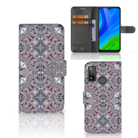 Huawei P Smart 2020 Bookcase Flower Tiles - thumbnail