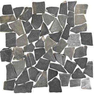 Stone Line Palladiana Mozaiek Tegel Breuk - Antraciet Marmer Ongeglazuurd 300x300mm
