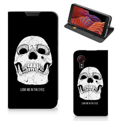 Mobiel BookCase Samsung Galaxy Xcover 5 Skull Eyes Mobiel BookCase Samsung Galaxy Xcover 5 Skull Eyes