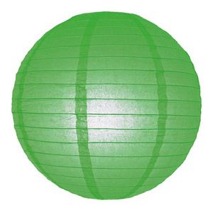 Groene bol versiering lampion 25 cm