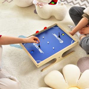 Magnetisch Minivoetbal Tafel voor 2 Spelers met 2 Ballen en 2 Sets Magnetische Handgrepen 2 Markeerstiften en 3 Koekjesmagneten