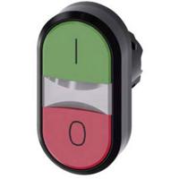 Siemens 3SU10003AB420AK0 3SU1000-3AB42-0AK0 Dubbele drukknop (b x h) 29.8 mm x 57.7 mm IP66, IP67, IP69/IP69K 1 stuk(s)