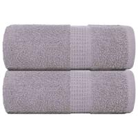 VidaXL Gastendoekjes 2 st 30x50 cm 360 g/m² 100% katoen grijs
